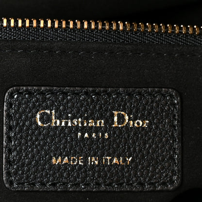 Christian Dior Grained Calfskin Cannage Medium Lady Dior Black 6 of 11