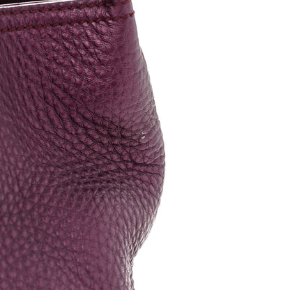 Gucci Pebbled Calfskin Medium Bamboo Shopper Tote Purple 12 of 13