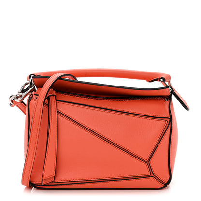 Loewe Calfskin Mini Puzzle Bag Orange 1 of 11