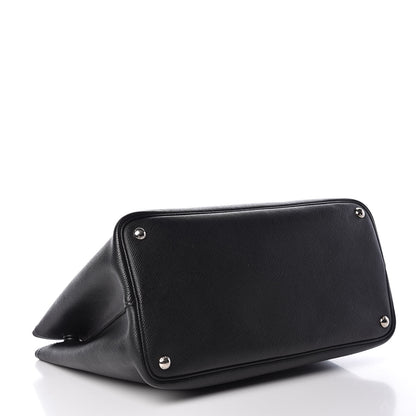 Prada Saffiano Cuir Medium Double Handle Tote Black Mughetto 4 of 11