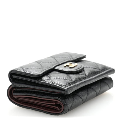 Chanel Caviar Quilted Double Flap Wallet Black 4 of 11