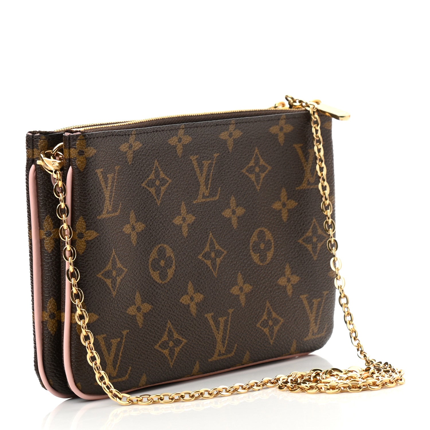 Louis Vuitton Monogram Blooming Flowers Double Zip Pochette 3 of 12