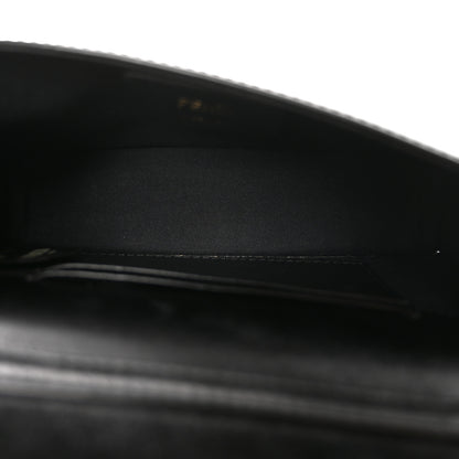 Fendi Vitello Liberty F is Fendi Bi-Color FF 1974 Embossed Envelope Belt Bag Maya Black 4 of 9