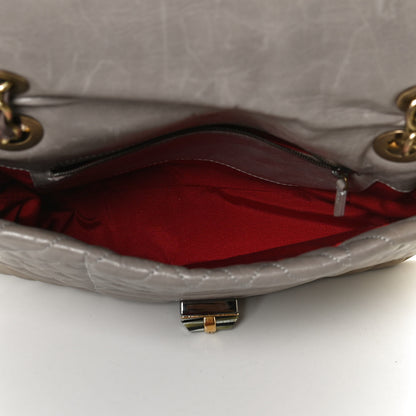 Lanvin Lambskin Quilted Large Happy Shoulder Bag Taupe 5 of 13
