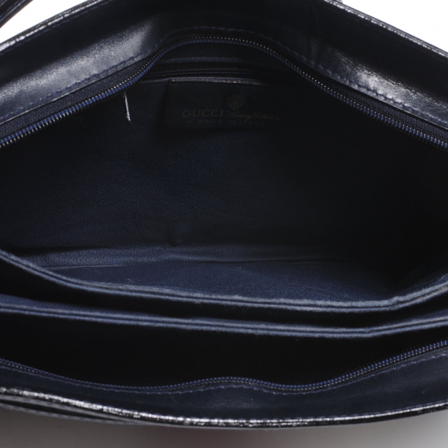 Monogram Web Shoulder Bag Navy Blue