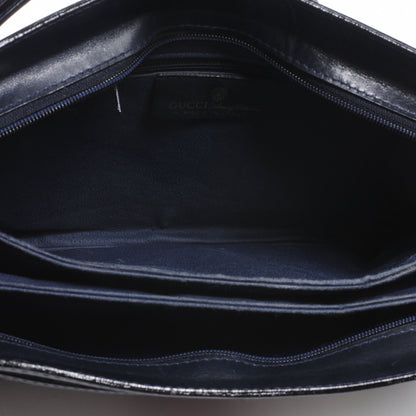 Gucci Monogram Web Shoulder Bag Navy Blue 5 of 6