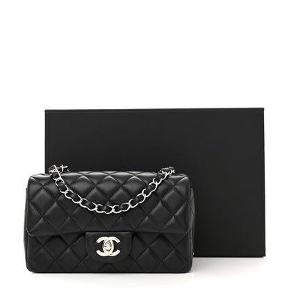 Chanel Lambskin Quilted Mini Rectangular Flap Black 11 of 11