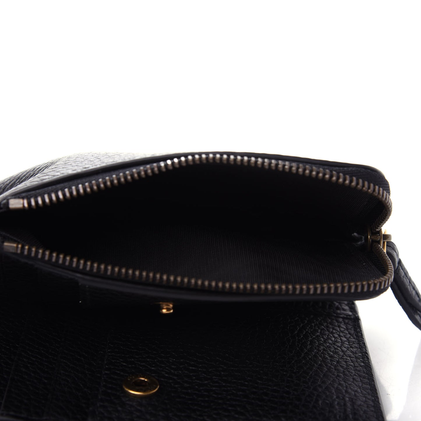 Calfskin Cellarius Blind For Bi-Fold Wallet Black