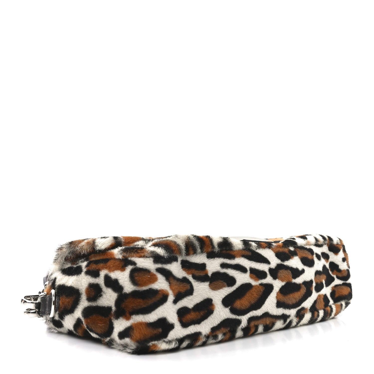 Fendi Calf Hair Leopard Print Baguette Moro 4 of 10