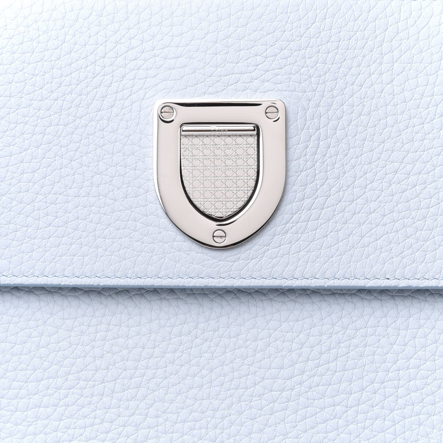Christian Dior Grained Calfskin Medium Diorever Flap Light Blue 8 of 12