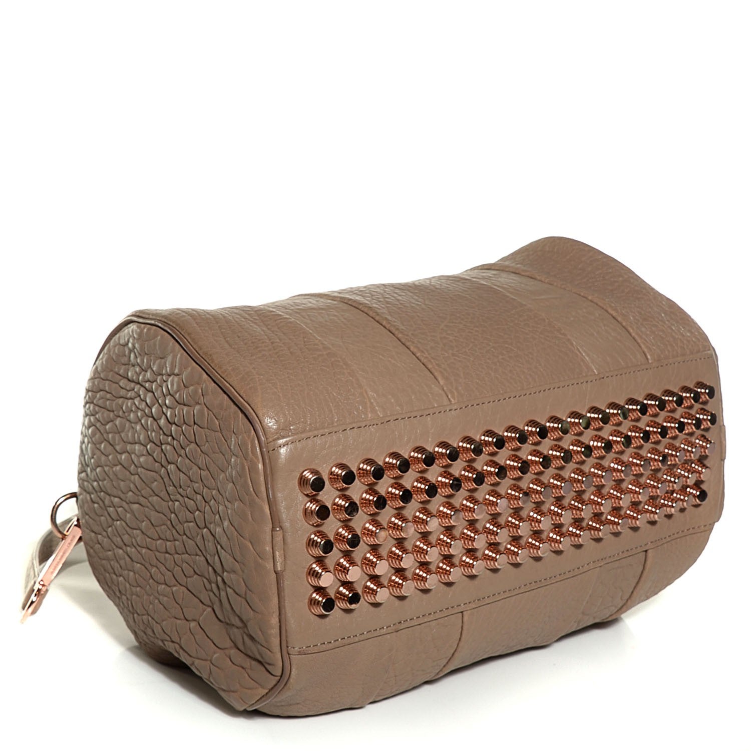 Alexander Wang Pebbled Lambskin Rocco Latte Rose Gold Hardware 4 of 9