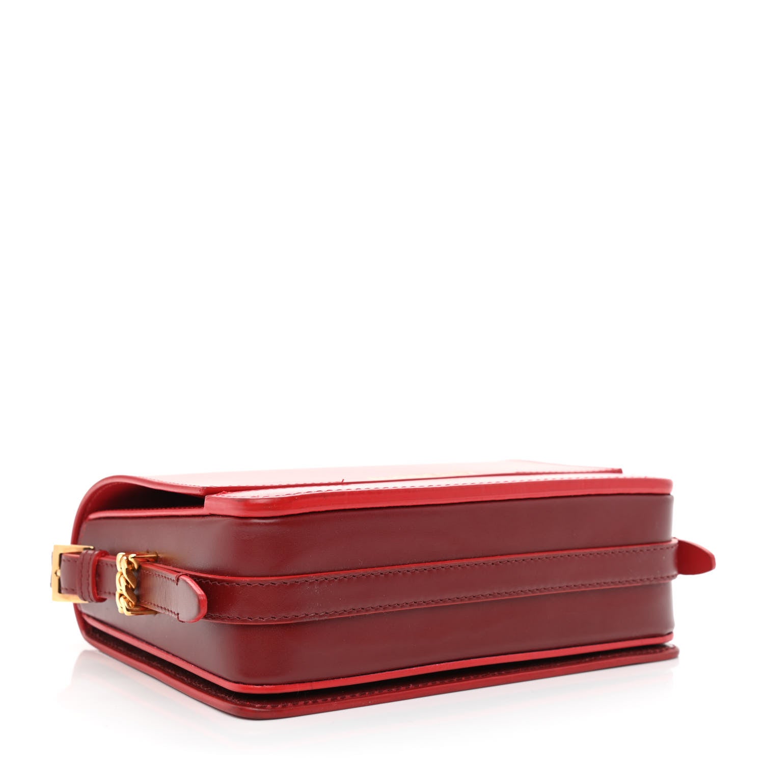 Burberry Smooth Calfskin Small Two Tone Grace Bag Red 4 of 10