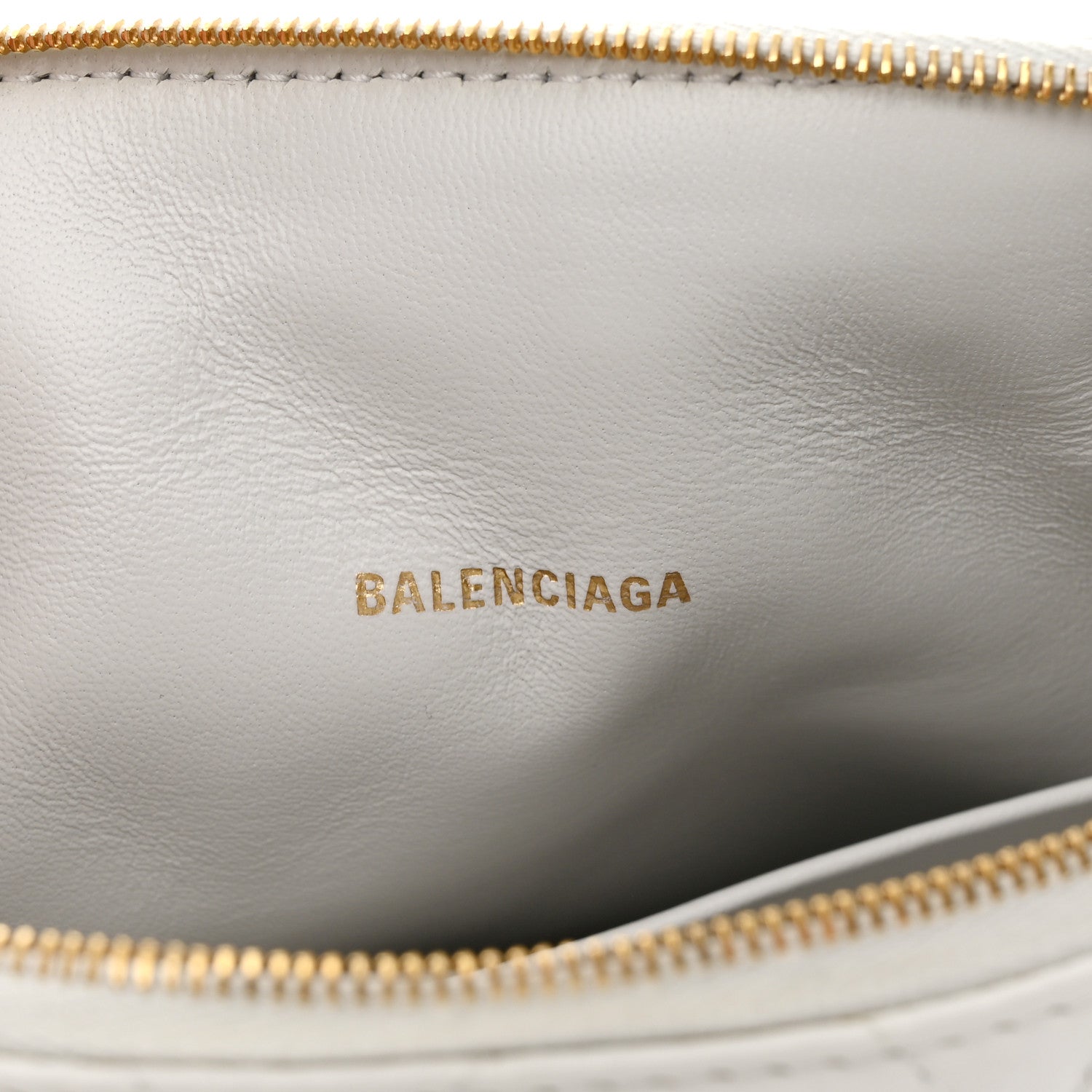Balenciaga Nappa Calfskin Quilted Touch B Camera Shoulder Bag White 6 of 13