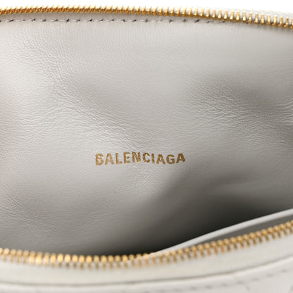 Balenciaga Nappa Calfskin Quilted Touch B Camera Shoulder Bag White 6 of 13