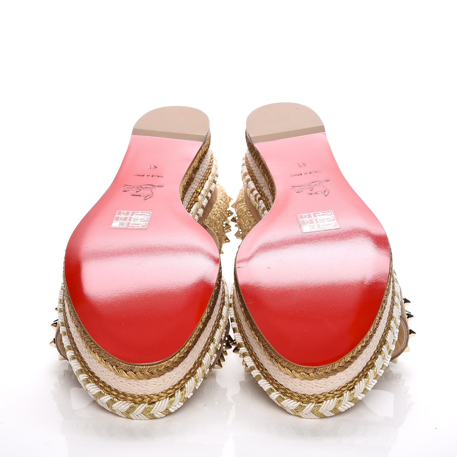 Christian Louboutin Veau Velours Madmonica 60 Platform Sandals 41 Version Cappuccino 5 of 9