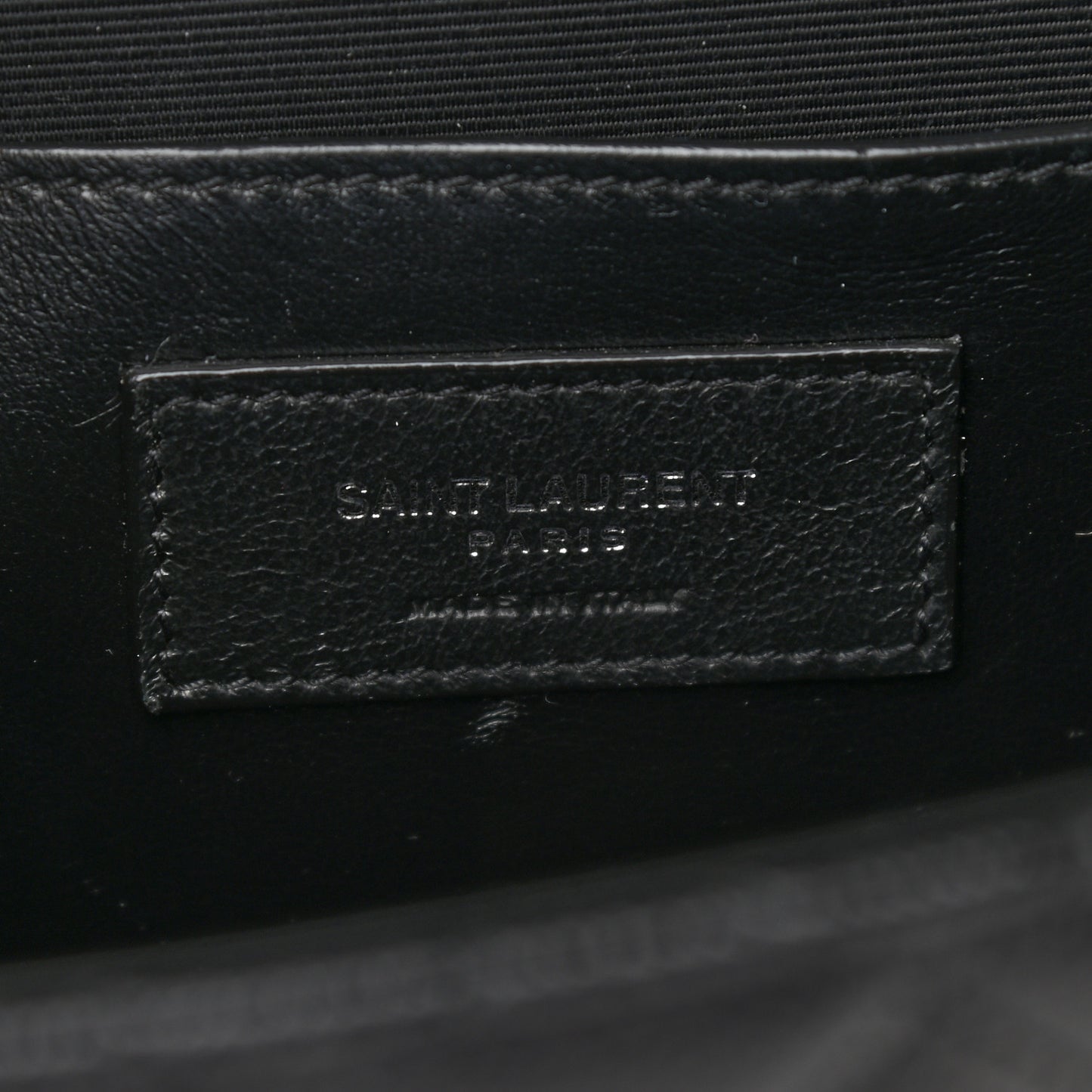 Grain De Poudre Textured Mixed Matelasse Triquilt Medium Monogram Satchel Black