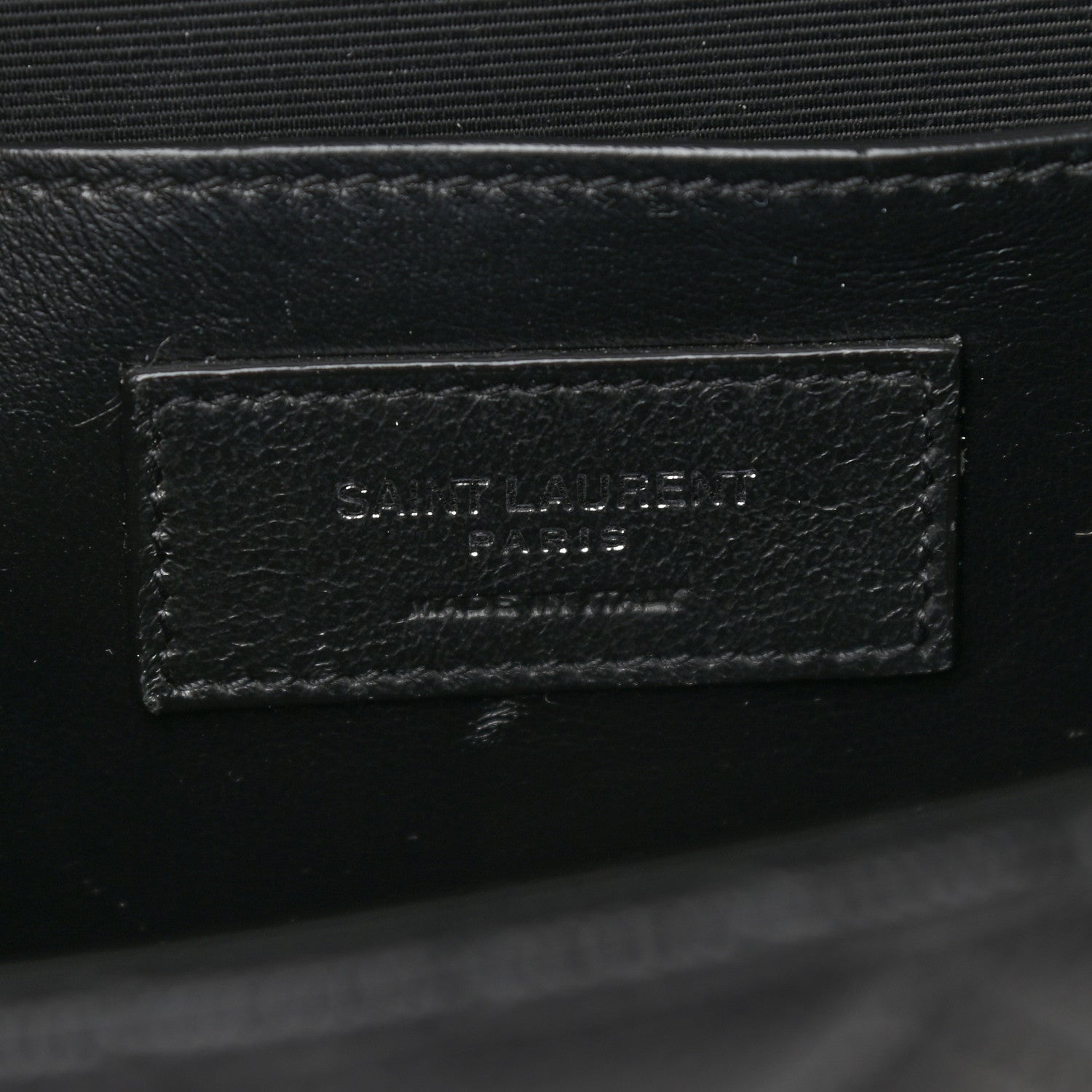 Saint Laurent Grain De Poudre Textured Mixed Matelasse Triquilt Medium Monogram Satchel Black 5 of 7