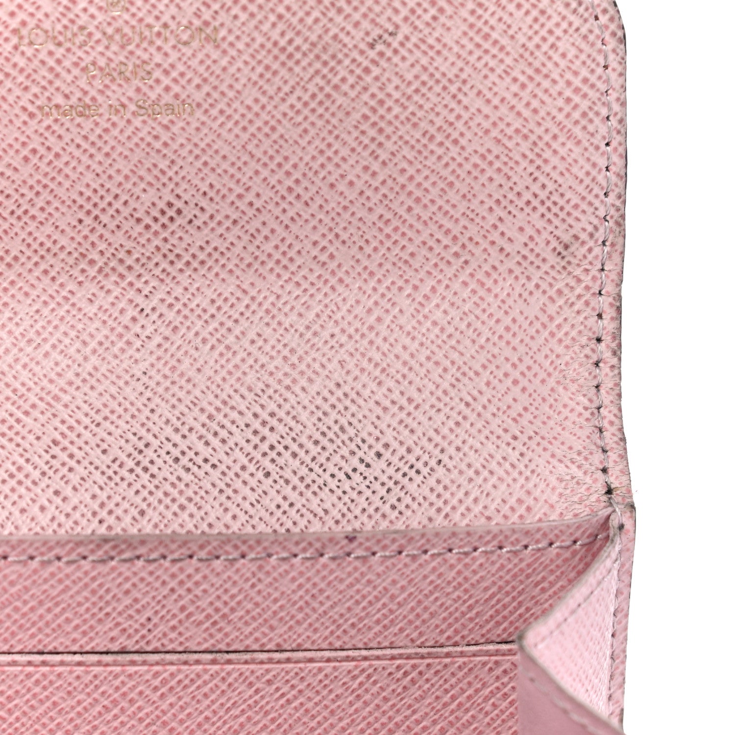 Louis Vuitton Damier Ebene Rosalie Coin Purse Rose Ballerine 11 of 14
