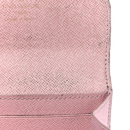 Louis Vuitton Damier Ebene Rosalie Coin Purse Rose Ballerine 11 of 14