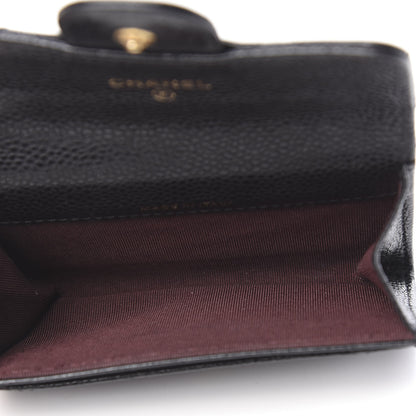 Chanel Caviar Quilted Flap Card Holder Black 5 of 8