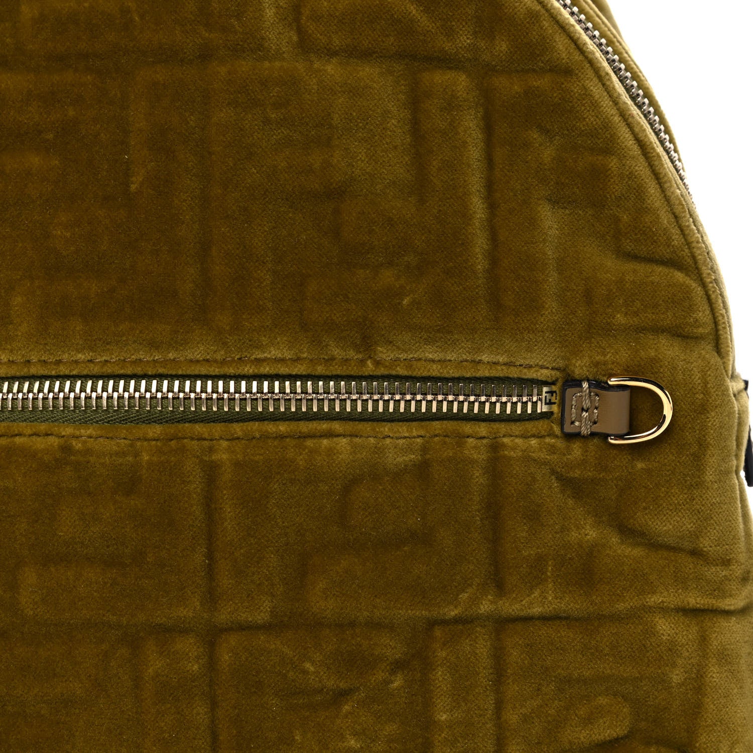 Fendi Velvet Vitello Century FF Embossed Mini Backpack Camaleonte 8 of 12