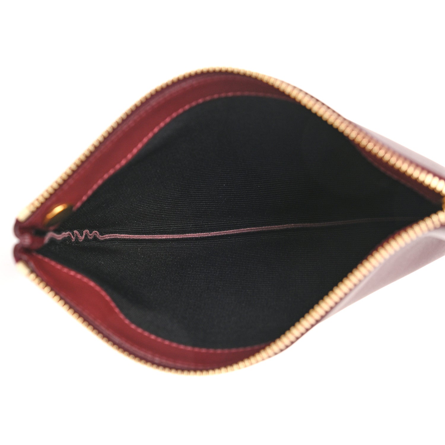 Celine Smooth Lambskin Small Trio Crossbody Bag Burgundy 5 of 12