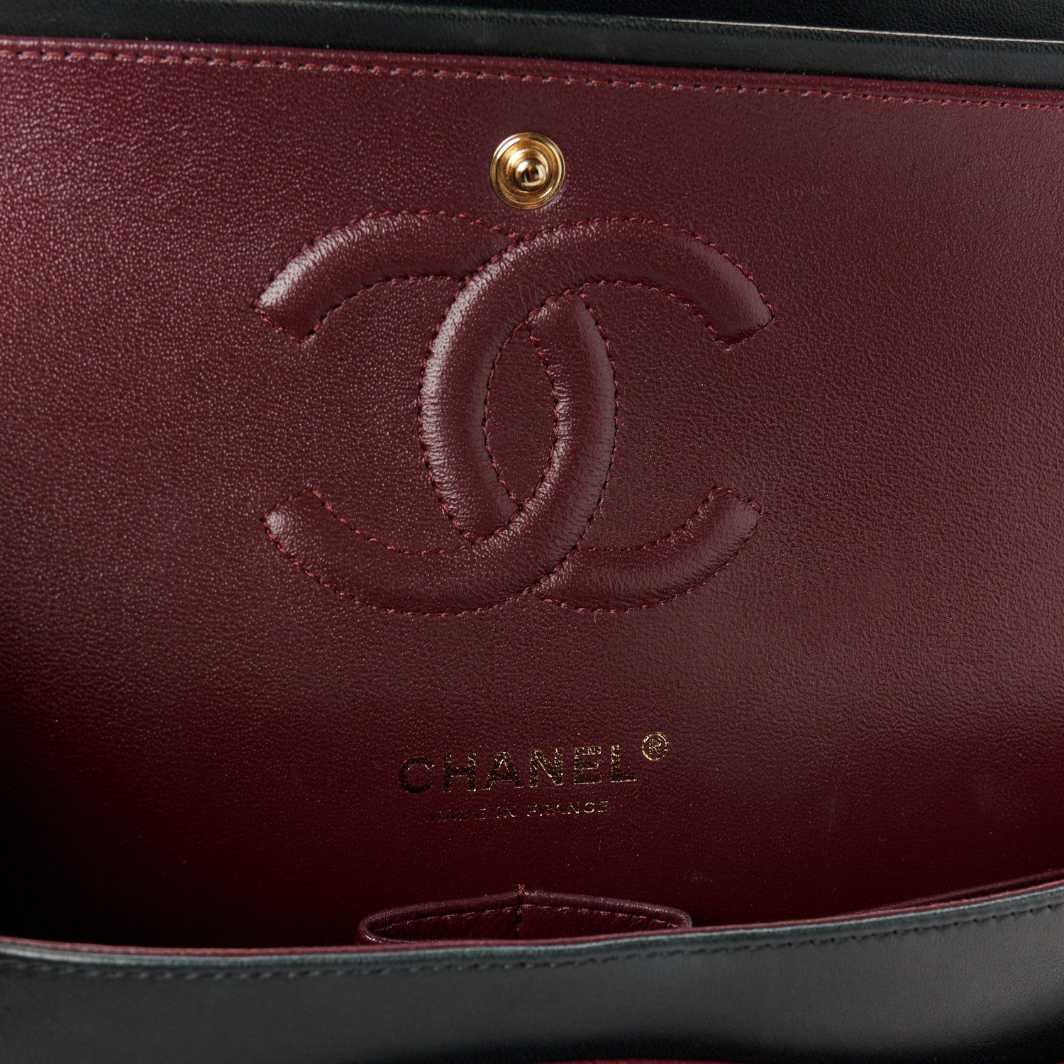 Chanel Lambskin Quilted Medium Double Flap Black 6 of 12