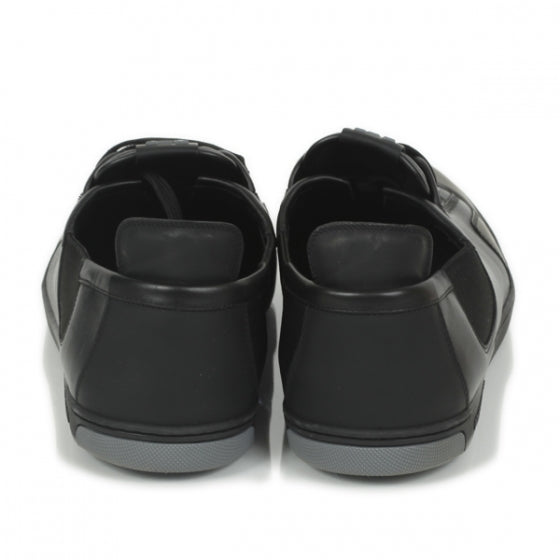 Louis Vuitton Calfskin Mens Americas Cup Slalom Sneakers 11 Black 3 of 11