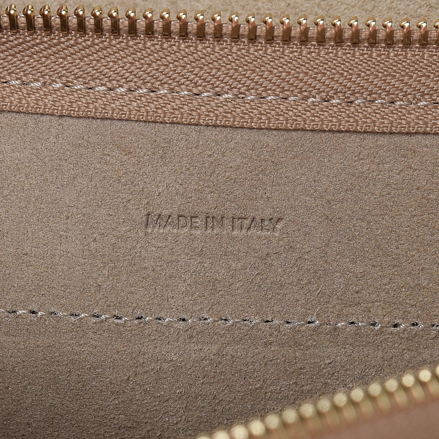 Laminated Calfskin Nano Belt Bag Gold