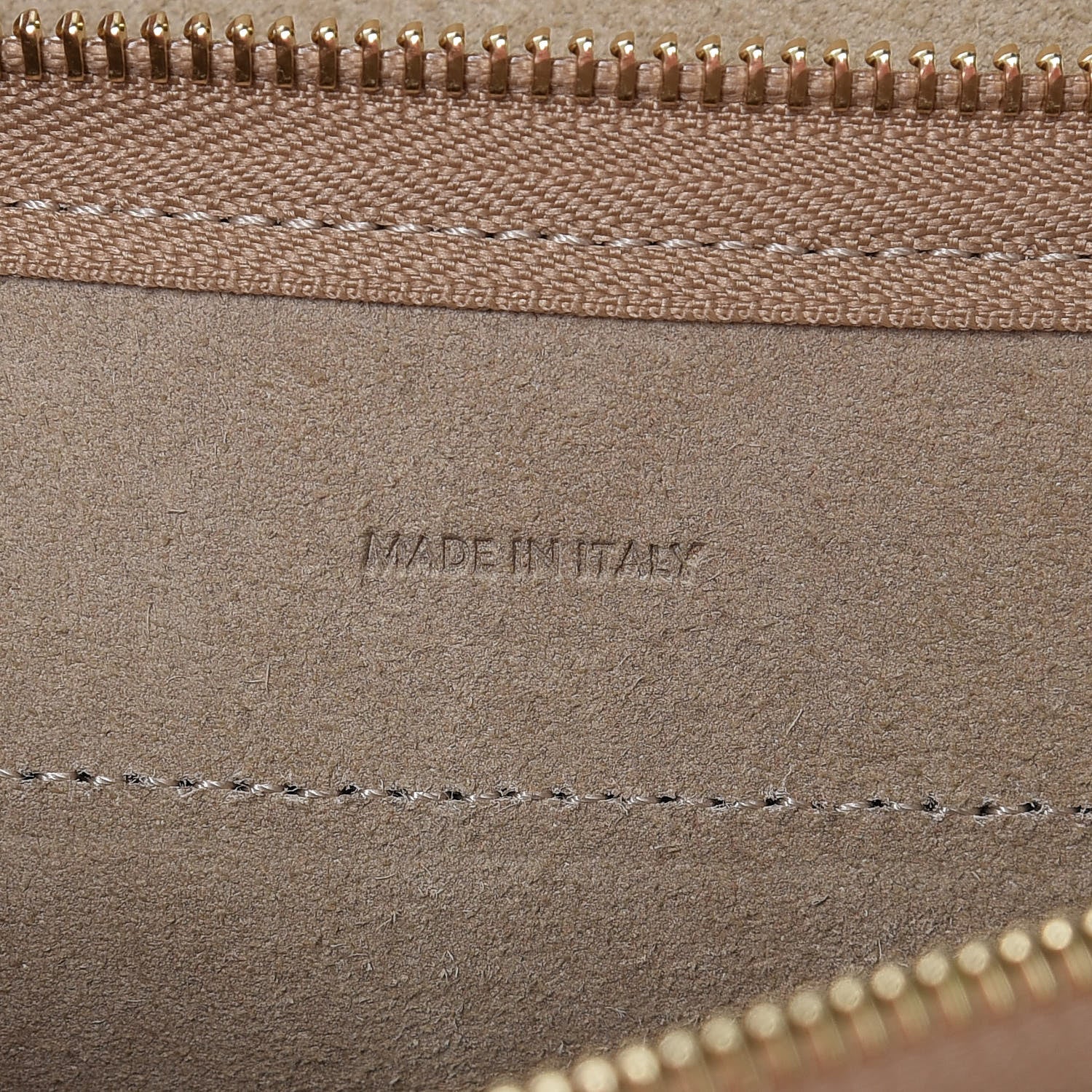 Celine Laminated Calfskin Nano Belt Bag Gold 7 of 10