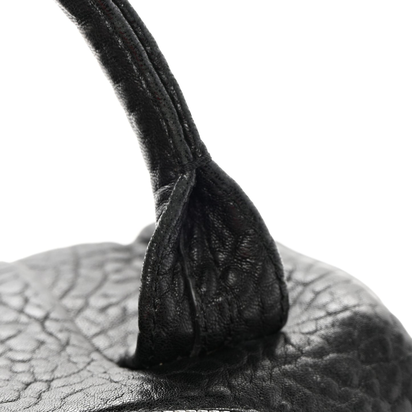 Pebbled Lambskin Mini Rockie Black Rhodium Hardware