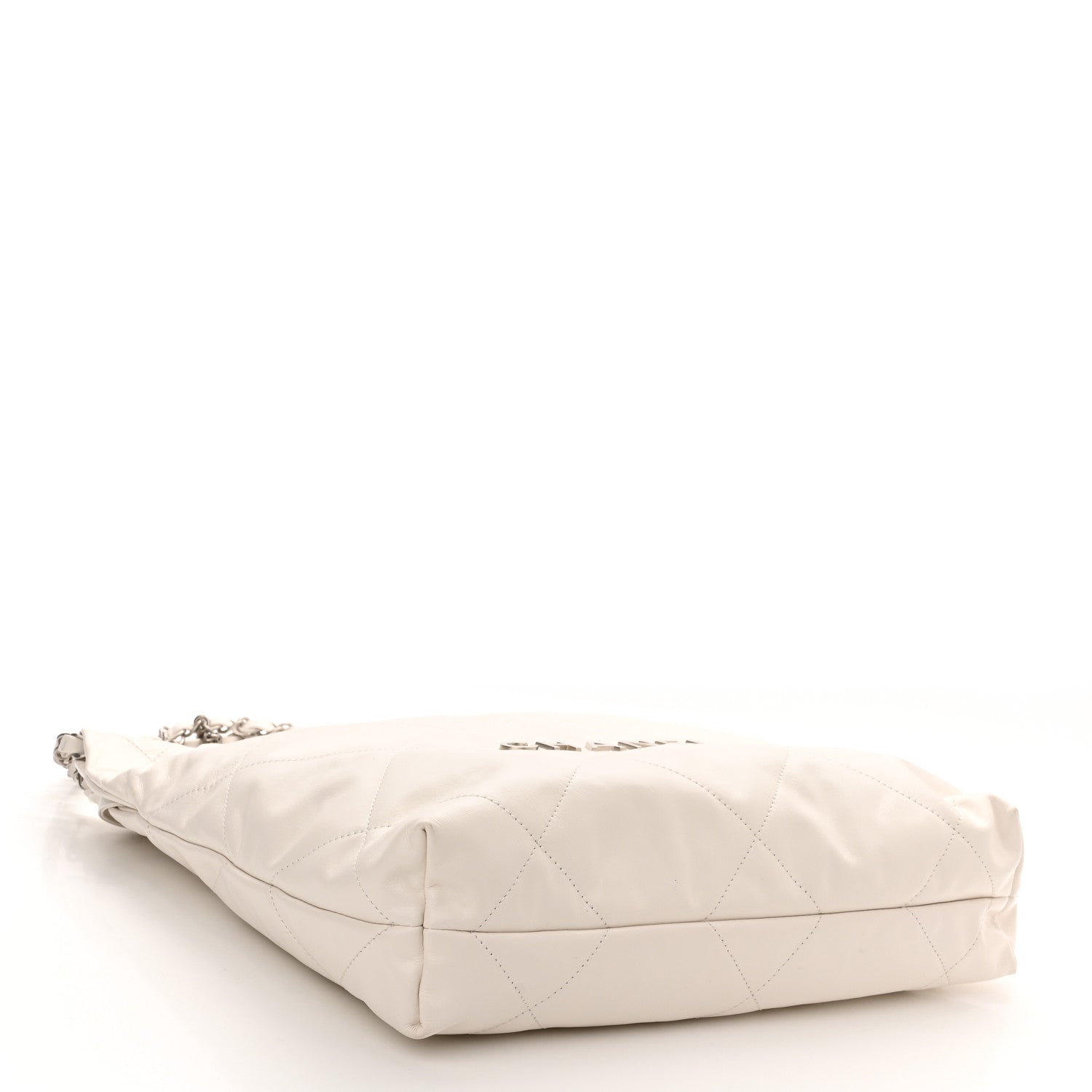 Chanel Shiny Calfskin Quilted Small Chanel 22 White 4 of 9