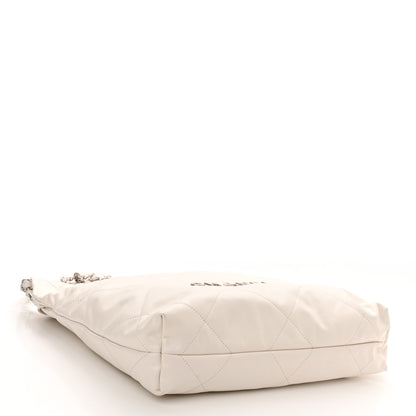 Chanel Shiny Calfskin Quilted Small Chanel 22 White 4 of 9