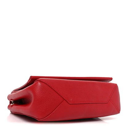 Louis Vuitton Calfskin Lockme II Chain Bag BB Rubis 4 of 9