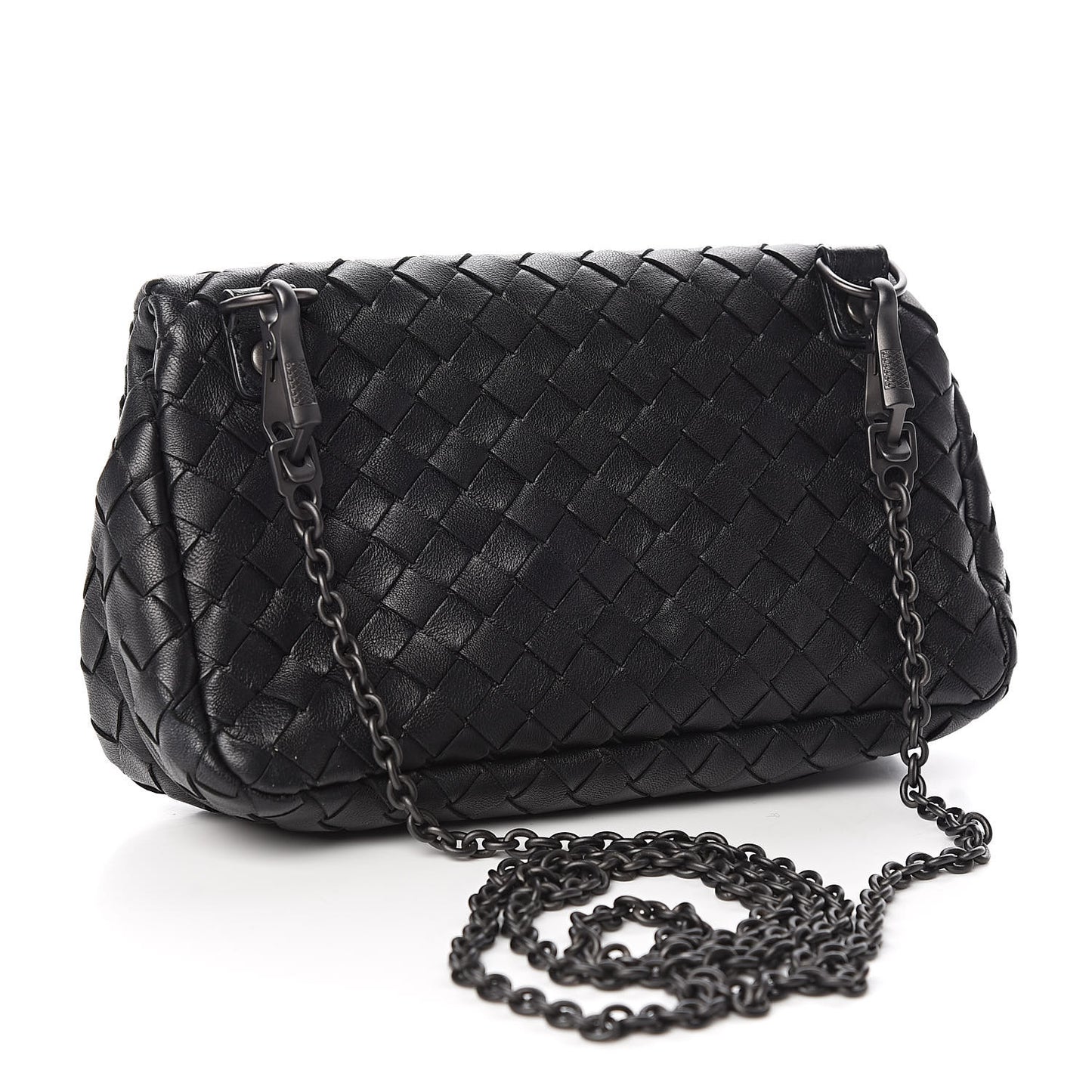 Nappa Intrecciato Mini Messenger Bag Black