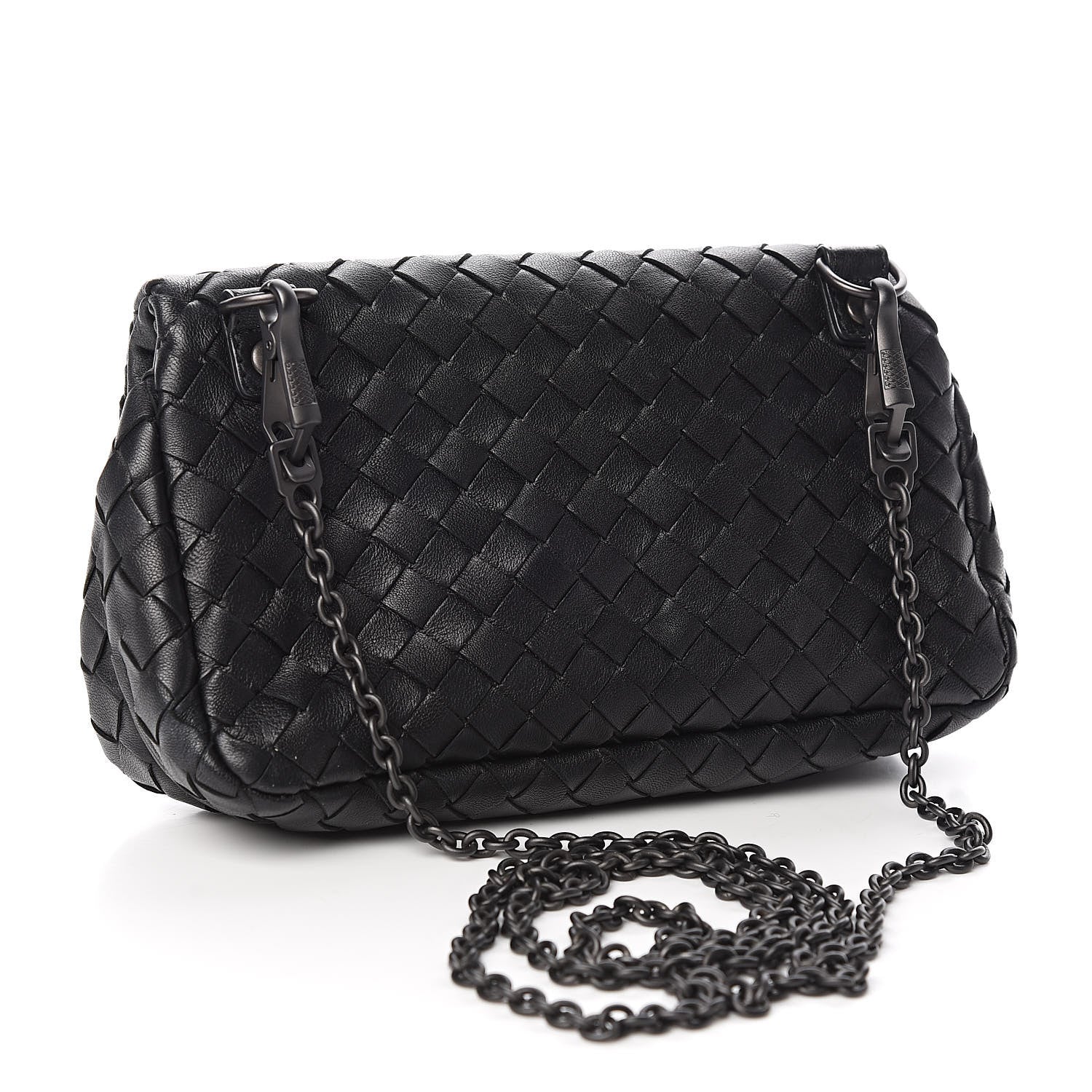 Bottega Veneta Nappa Intrecciato Mini Messenger Bag Black 3 of 11