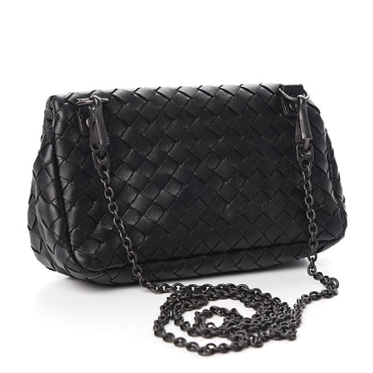 Bottega Veneta Nappa Intrecciato Mini Messenger Bag Black 3 of 11