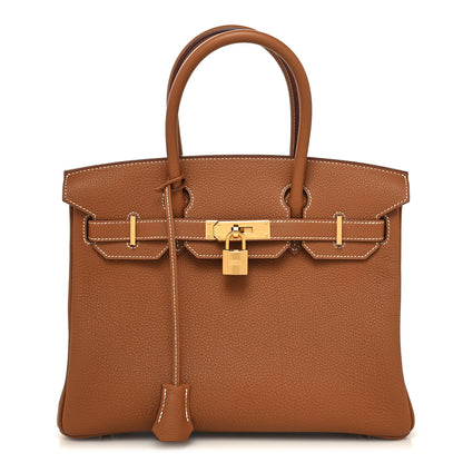 Hermes Togo BIRKIN 30 Gold 1 of 12