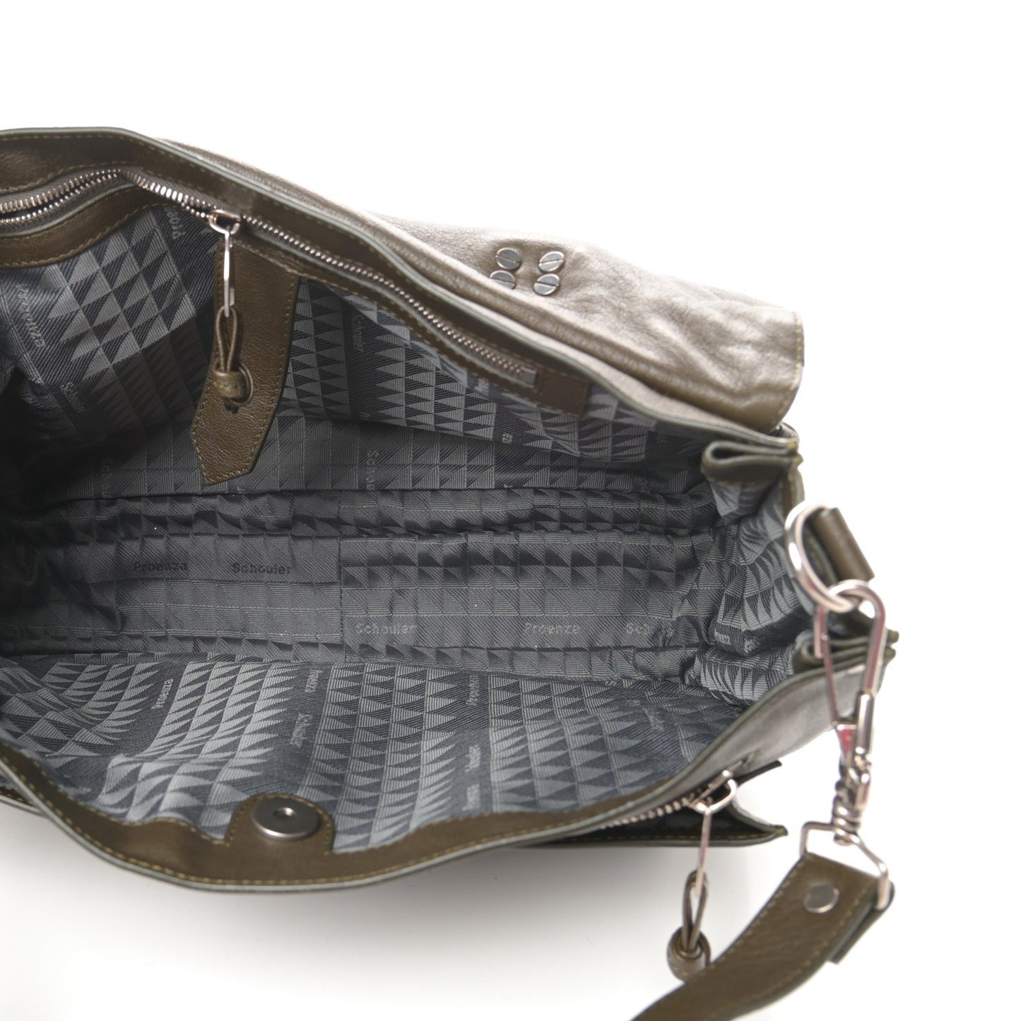 Lambskin Large PS1 Satchel Military