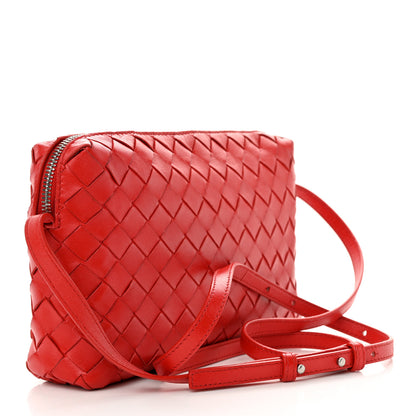 Bottega Veneta Nappa Intrecciato Small Camera Bag Red 3 of 13