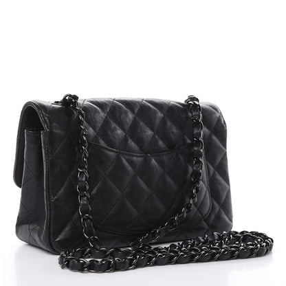 Chanel Crumpled Calfskin Quilted Mini Rectangular Flap So Black 3 of 15