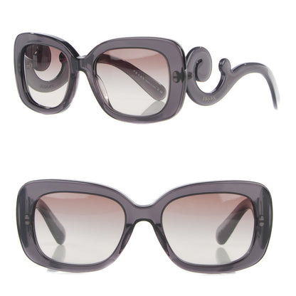 Prada Acetate Baroque Sunglasses SPR 27O Grey 1 of 6