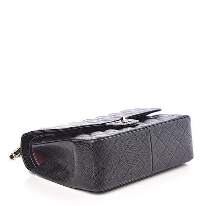 Chanel Caviar Quilted Jumbo Double Flap Black 4 of 11