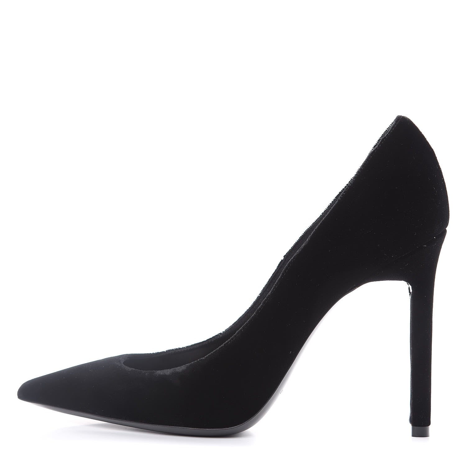 Saint Laurent Velvet Anja 105 Pumps 39 Black 1 of 9
