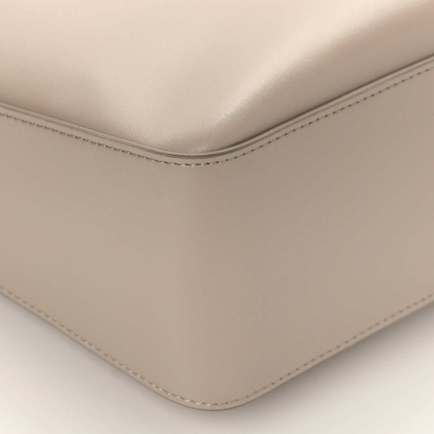 Smooth Calfskin Medium Moon Cut Out Shoulder Bag Dune
