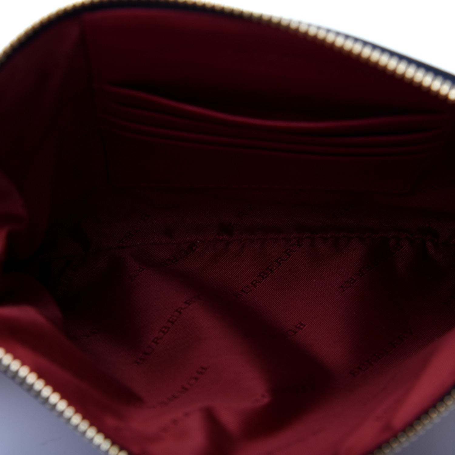 Burberry Horseferry Check Peyton Crossbody Clutch Bag Parade Red 5 of 10