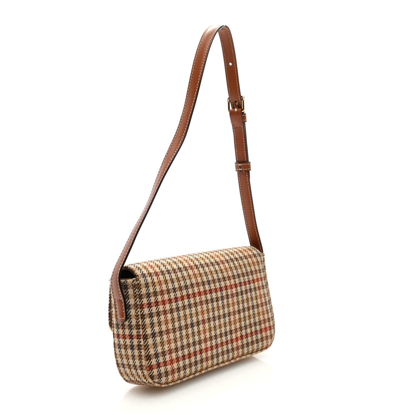 Tweed Calfskin Triomphe Shoulder Bag Multicolor