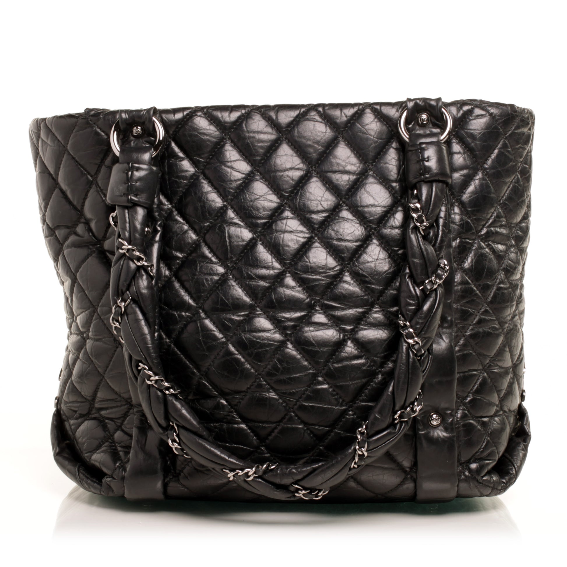 Chanel Ligne Large Square Tote Black 1 of 8