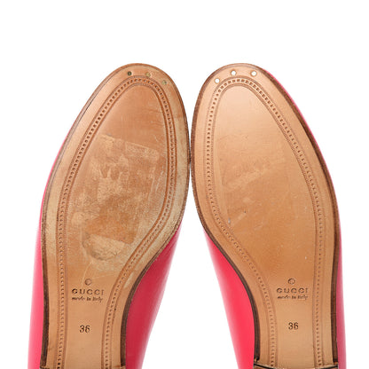 Gucci Lambskin Womens Brixton Horsebit Loafers 36 Hot Pink 6 of 10