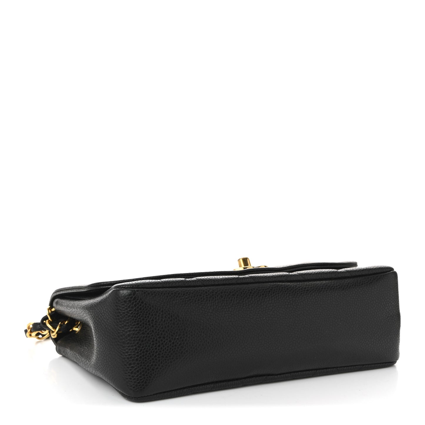 Caviar Quilted Small Single Flap Black